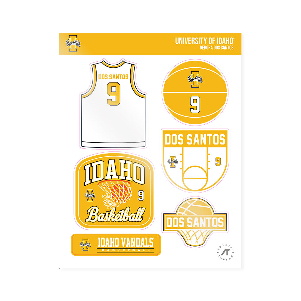 Idaho - NCAA Women's Basketball : Debora Dos Santos - Sticker Sheet-0