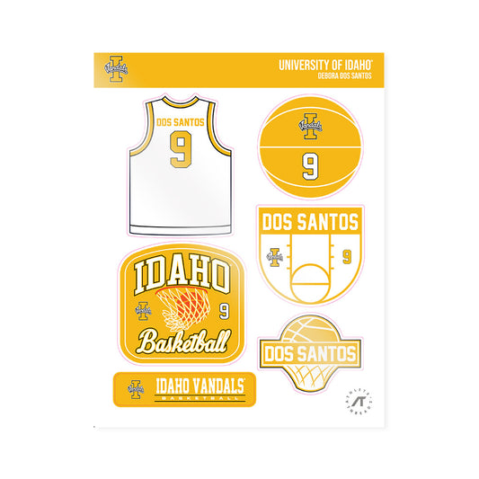 Idaho - NCAA Women's Basketball : Debora Dos Santos - Sticker Sheet-0