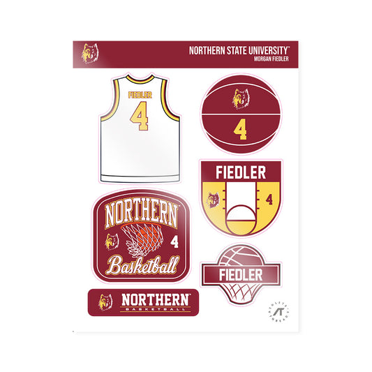 NSU - NCAA Women's Basketball : Morgan Fiedler - Sticker Sheet-0