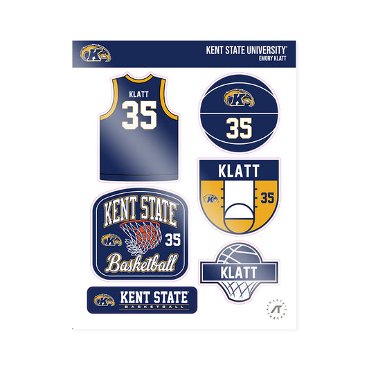 Kent State - NCAA Women's Basketball : Emory Klatt - Sticker Sheet-0