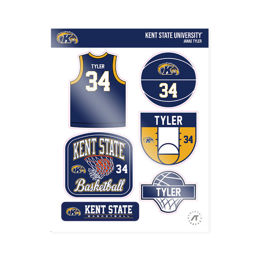 Kent State - NCAA Women's Basketball : Janae Tyler - Sticker Sheet-0