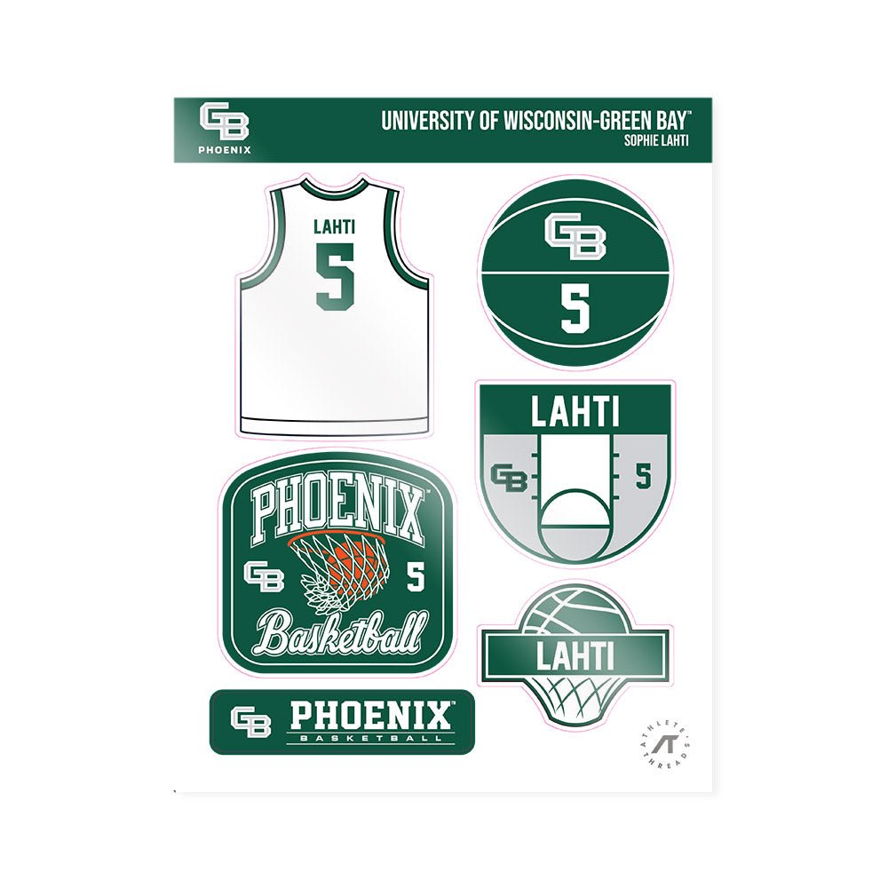 UW Green Bay - NCAA Women's Basketball : Sophie Lahti - Sticker Sheet-0