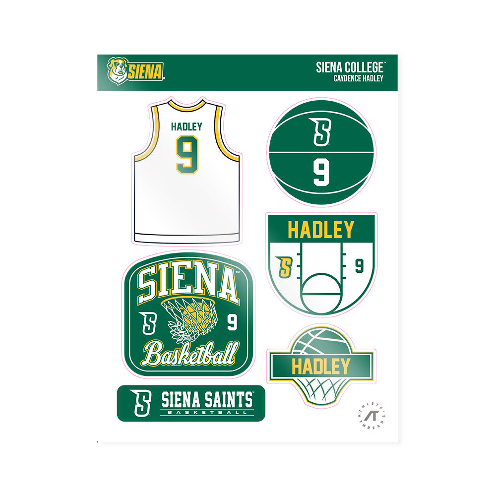 Siena - NCAA Women's Basketball : Caydence Hadley - Sticker Sheet-0