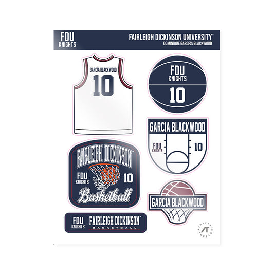 FDU - NCAA Women's Basketball : Dominique Garc�a Blackwood - Sticker Sheet-0