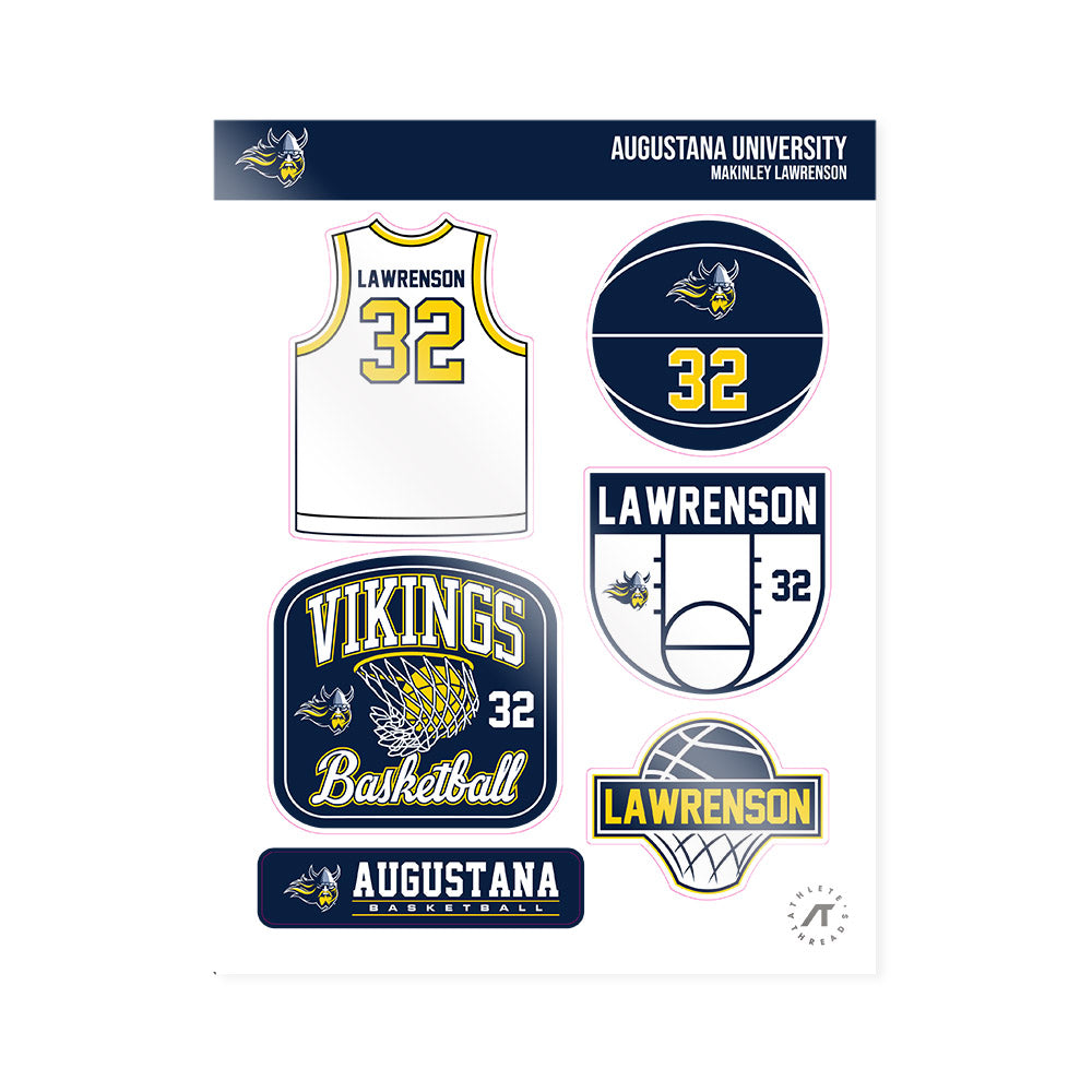 AU - NCAA Women's Basketball : Makinley Lawrenson - Sticker Sheet-0