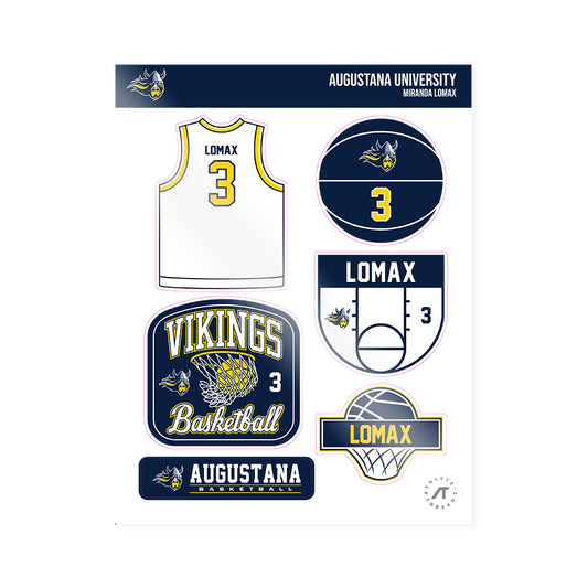 AU - NCAA Women's Basketball : Miranda Lomax - Sticker Sheet-0