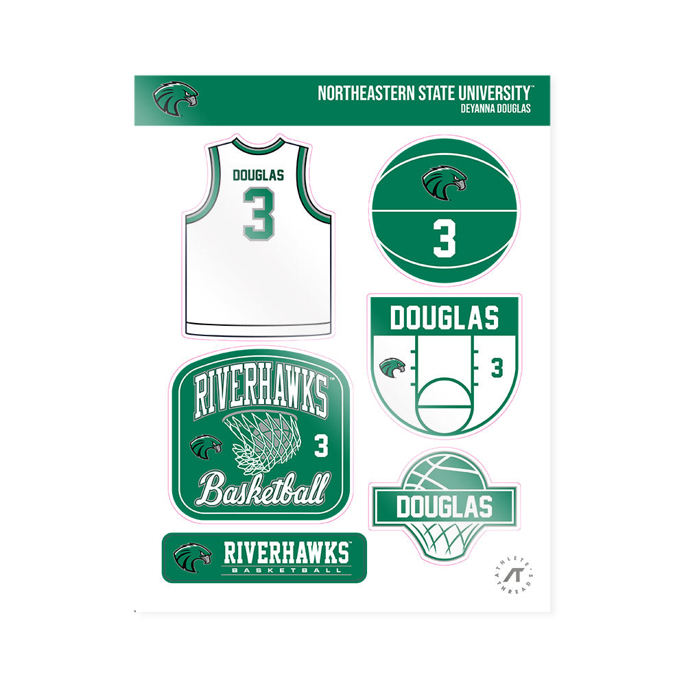 Northeastern State - NCAA Women's Basketball : Deyanna Douglas - Sticker Sheet-0