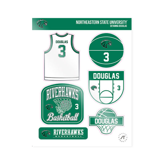 Northeastern State - NCAA Women's Basketball : Deyanna Douglas - Sticker Sheet-0