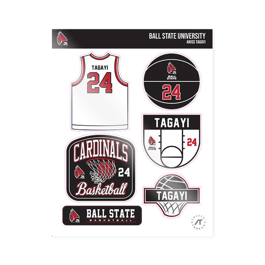 Ball State - NCAA Women's Basketball : Aniss Tagayi - Sticker Sheet-0
