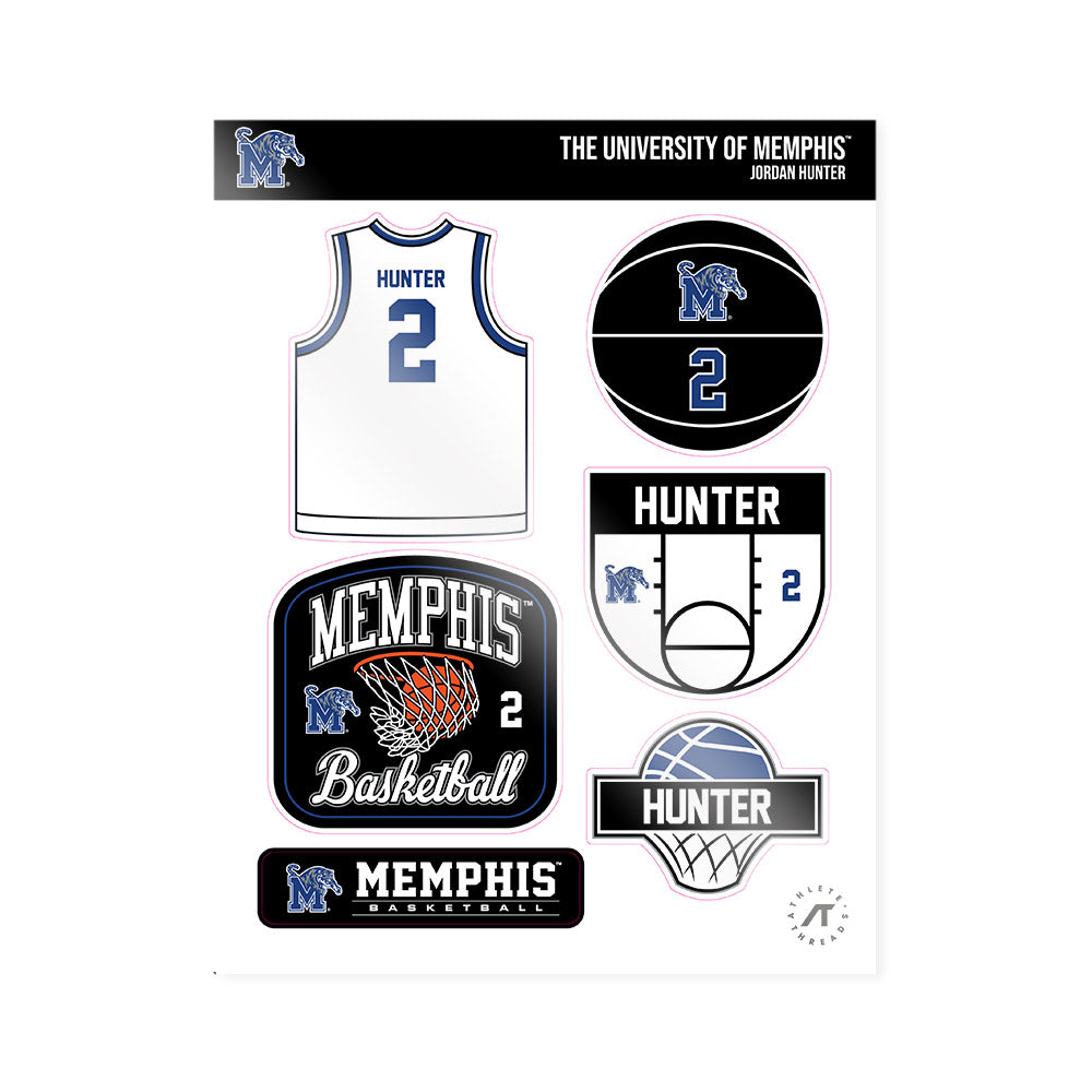 Memphis - NCAA Women's Basketball : Jordan Hunter - Sticker Sheet-0