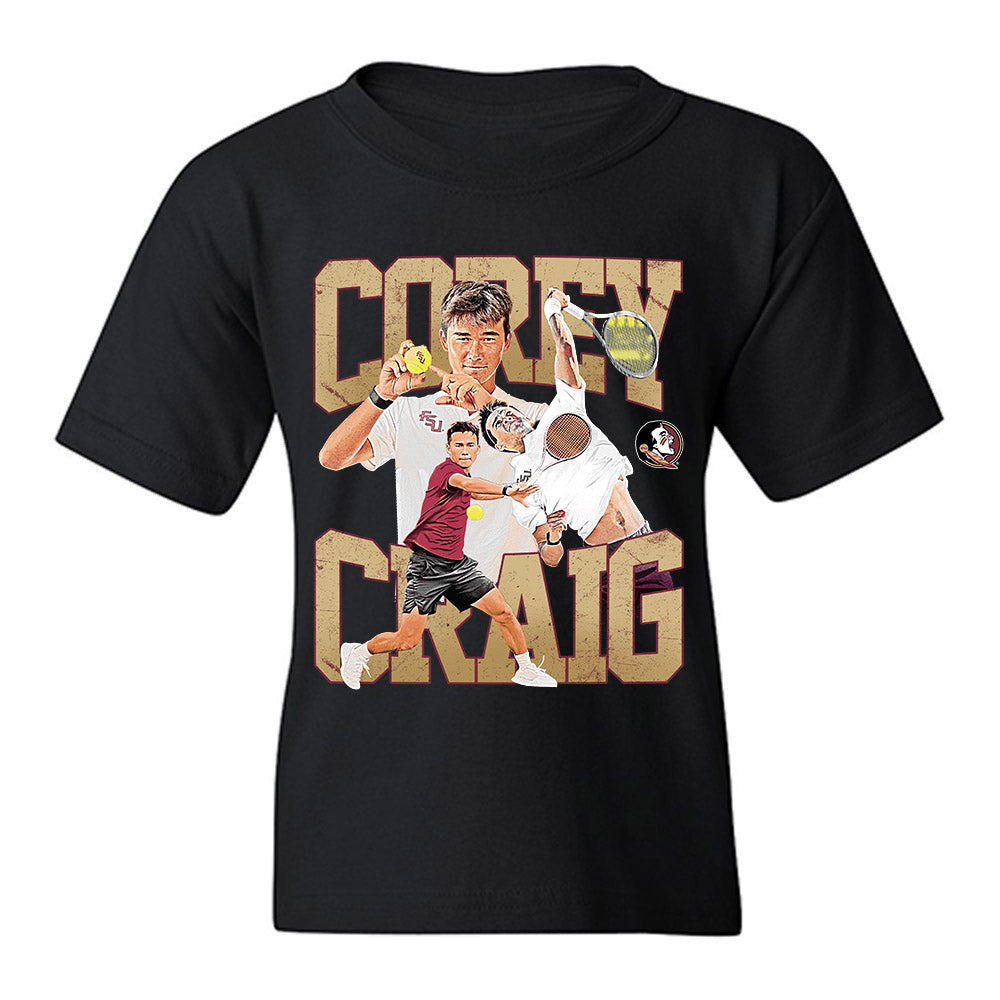 FSU - NCAA Men's Tennis : Corey Craig - Collage Youth T-Shirt-0