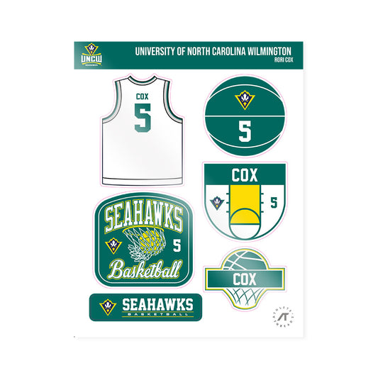 UNC Wilmington - NCAA Women's Basketball : Rori Cox - Sticker Sheet-0