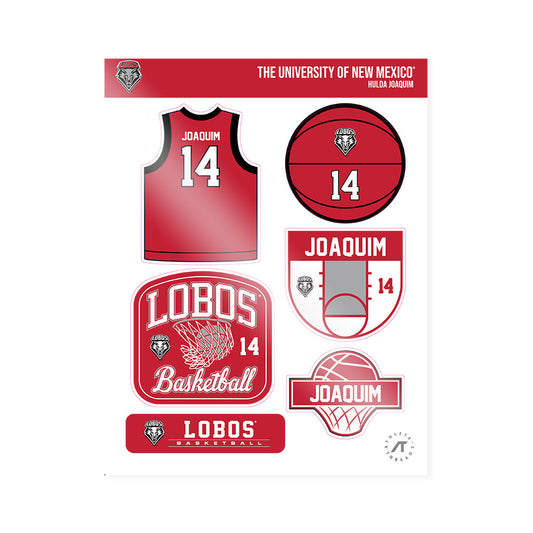 New Mexico - NCAA Women's Basketball : Hulda Joaquim - Sticker Sheet-0
