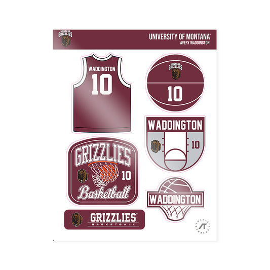 Montana - NCAA Women's Basketball : Avery Waddington - Sticker Sheet-0