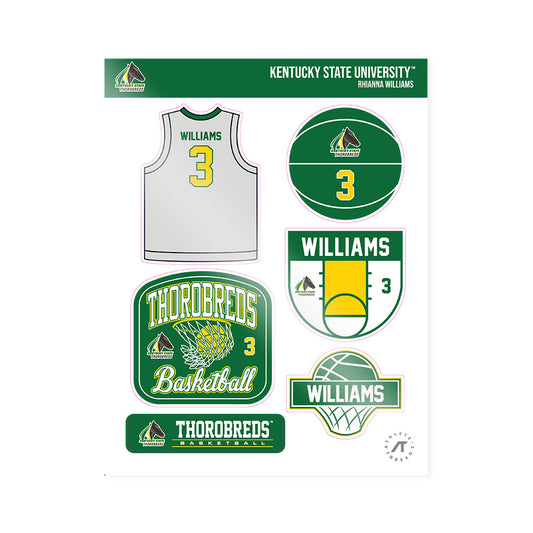 KYSU - NCAA Women's Basketball : Rhianna Williams - Sticker Sheet-0