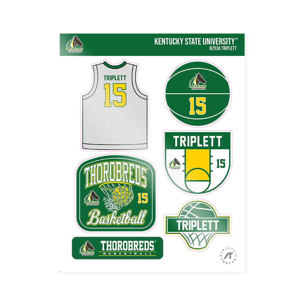 KYSU - NCAA Women's Basketball : Alycia Triplett - Sticker Sheet-0