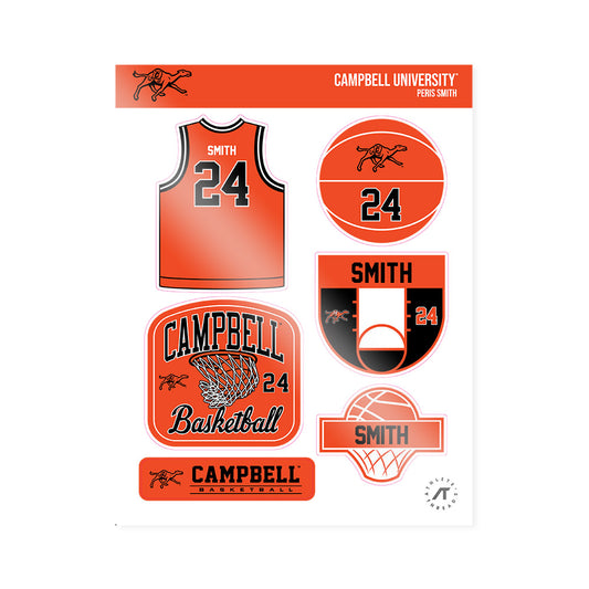 Campbell - NCAA Women's Basketball : Peris smith - Sticker Sheet-0