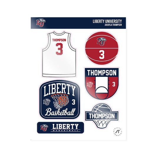 Liberty - NCAA Women's Basketball : JaKayla Thompson - Sticker Sheet-0