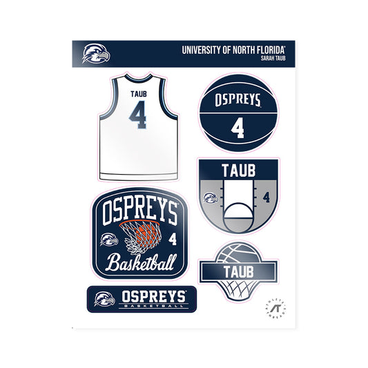 UNF - NCAA Women's Basketball : Sarah Taub - Sticker Sheet-0