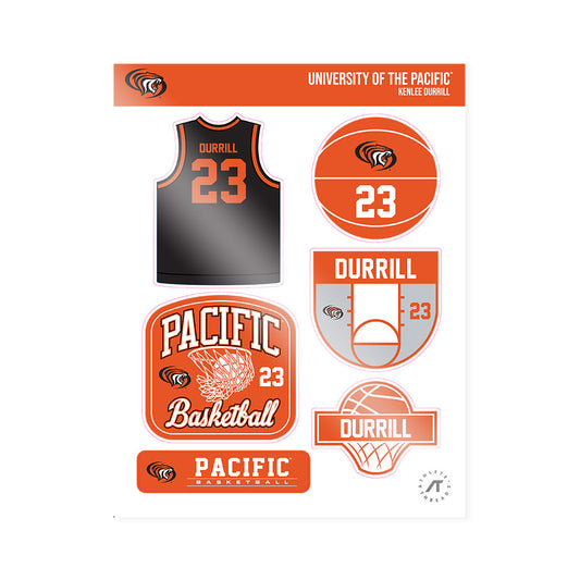 Pacific - NCAA Women's Basketball : Kenlee Durrill - Sticker Sheet-0