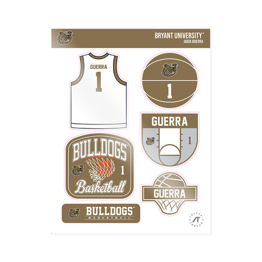 Bryant - NCAA Women's Basketball : Jaida Guerra - Sticker Sheet-0