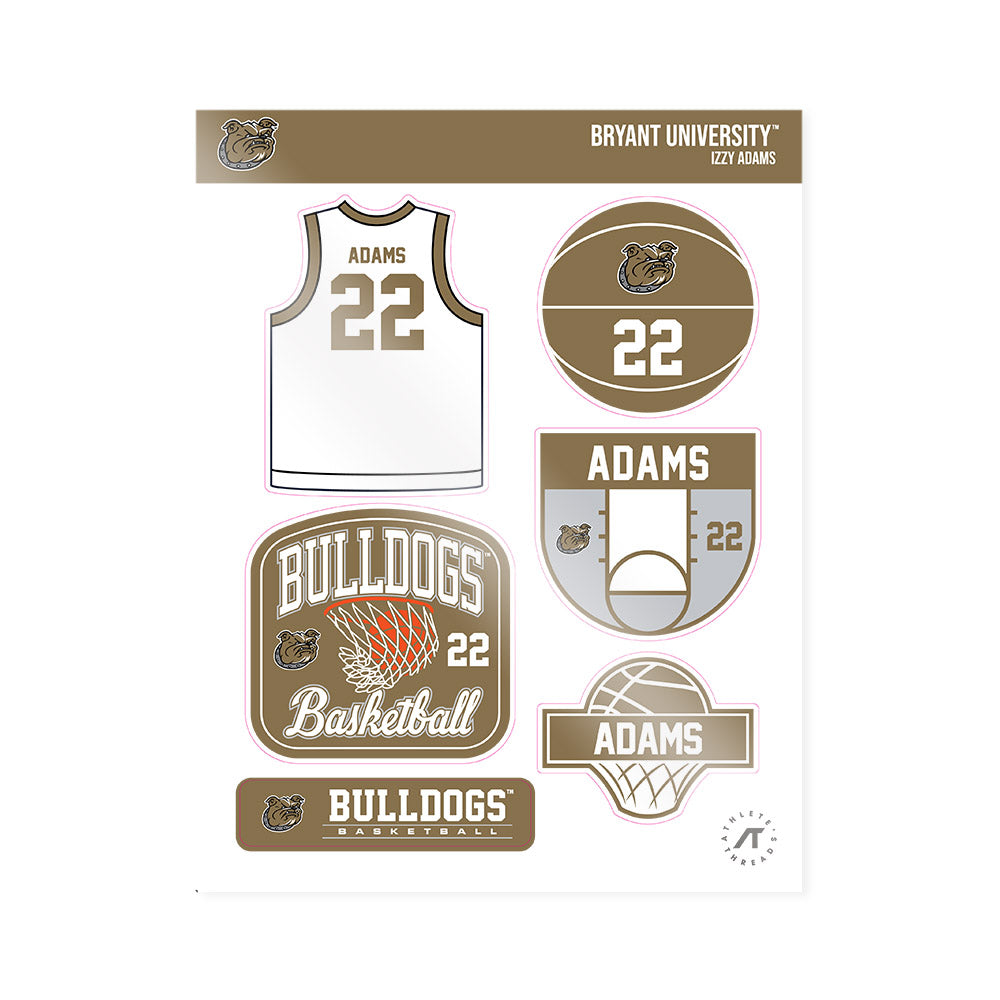 Bryant - NCAA Women's Basketball : Izzy Adams - Sticker Sheet-0