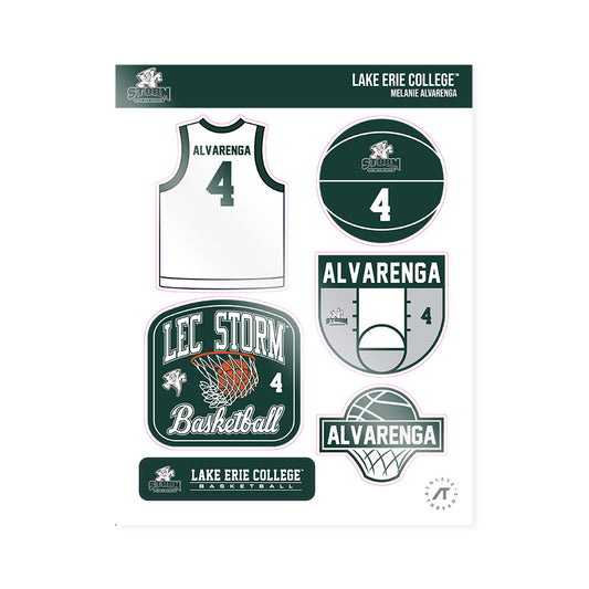 Lake Erie College - NCAA Women's Basketball : Melanie Alvarenga - Sticker Sheet-0