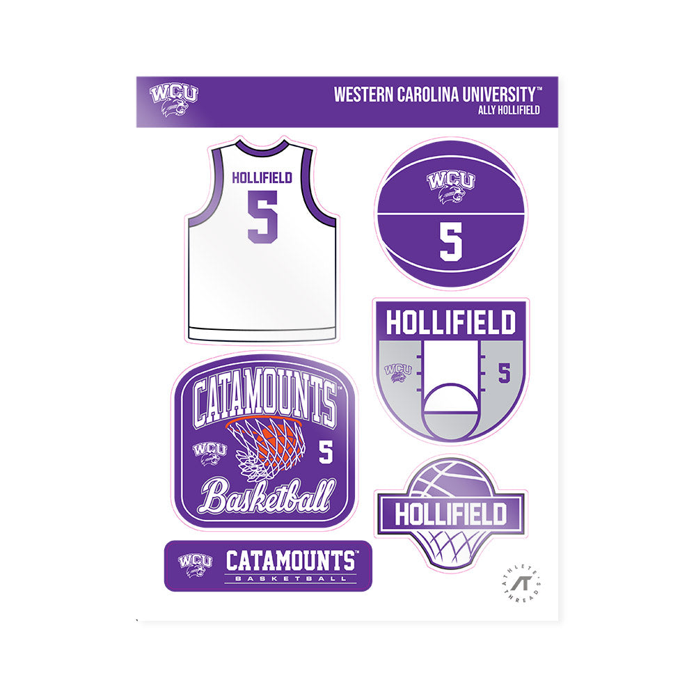 Western Carolina - NCAA Women's Basketball : Ally Hollifield - Sticker Sheet-0