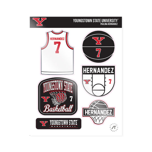 Youngstown State - NCAA Women's Basketball : Paulina Hernandez - Sticker Sheet-0