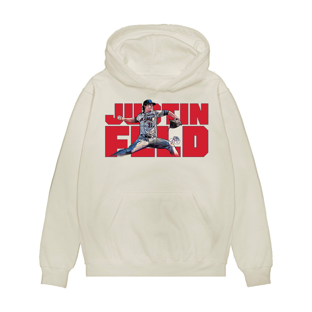 Gonzaga - NCAA Baseball : Justin Feld - Collage Premium Hooded Sweatshirt-0