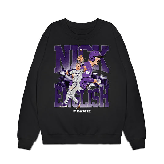 Kansas State - NCAA Baseball : Nick English - Collage Premium Crewneck Sweatshirt-0