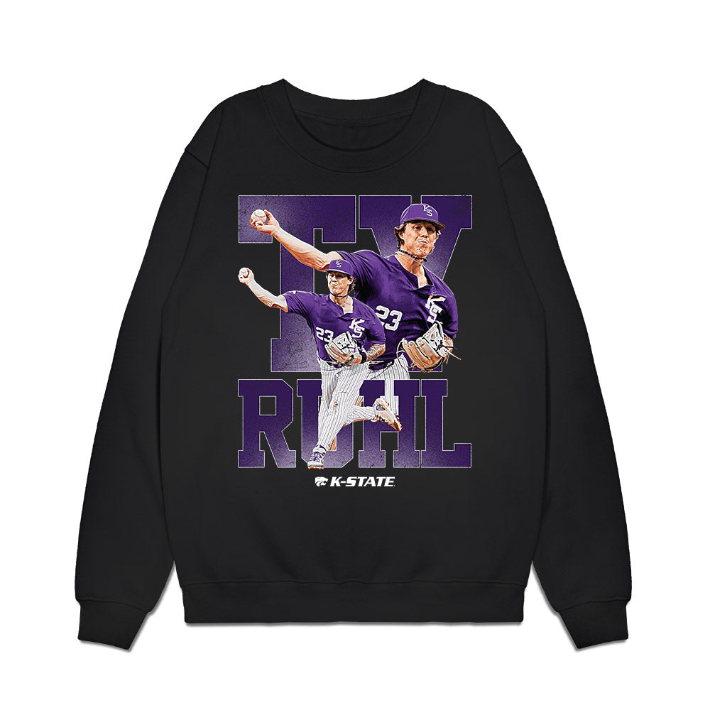 Kansas State - NCAA Baseball : Ty Ruhl - Premium Crewneck Sweatshirt-0