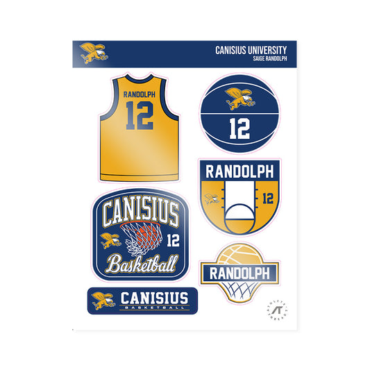 Canisius - NCAA Women's Basketball : Saige Randolph - Sticker Sheet-0