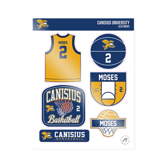 Canisius - NCAA Women's Basketball : Alex Moses - Sticker Sheet-0