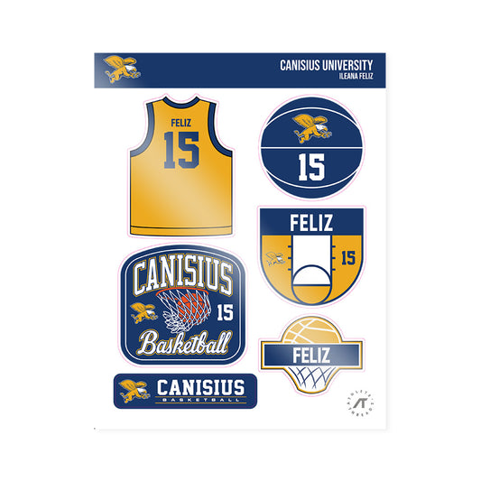 Canisius - NCAA Women's Basketball : Ileana Feliz - Sticker Sheet-0