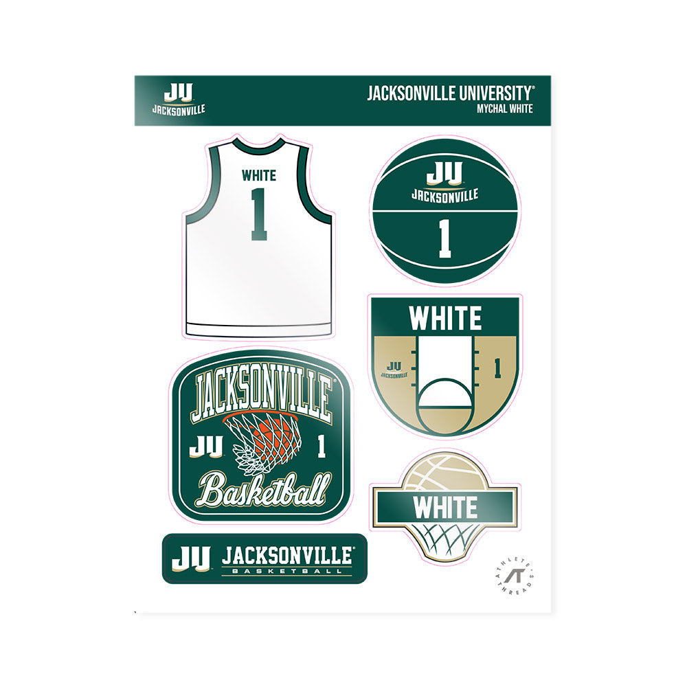 Jacksonville - NCAA Women's Basketball : Mychal White - Sticker Sheet-0