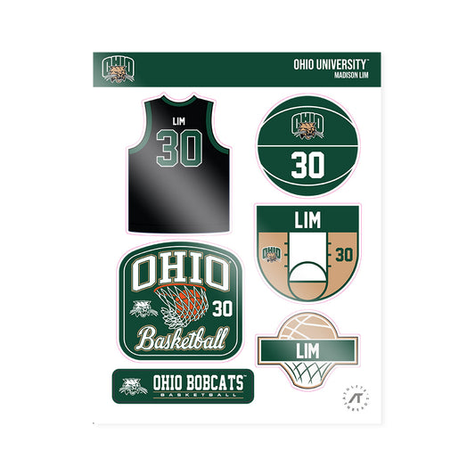 Ohio - NCAA Women's Basketball : Madison Lim - Sticker Sheet-0