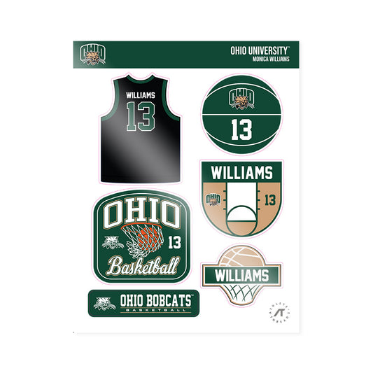 Ohio - NCAA Women's Basketball : Monica Williams - Sticker Sheet-0