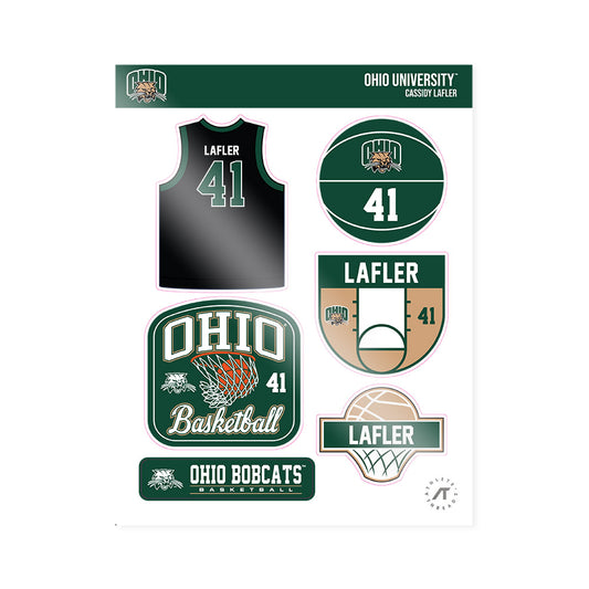 Ohio - NCAA Women's Basketball : Cassidy Lafler - Sticker Sheet-0
