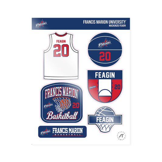 Francis Marion - NCAA Women's Basketball : Mackenzie Feagin - Sticker Sheet-0