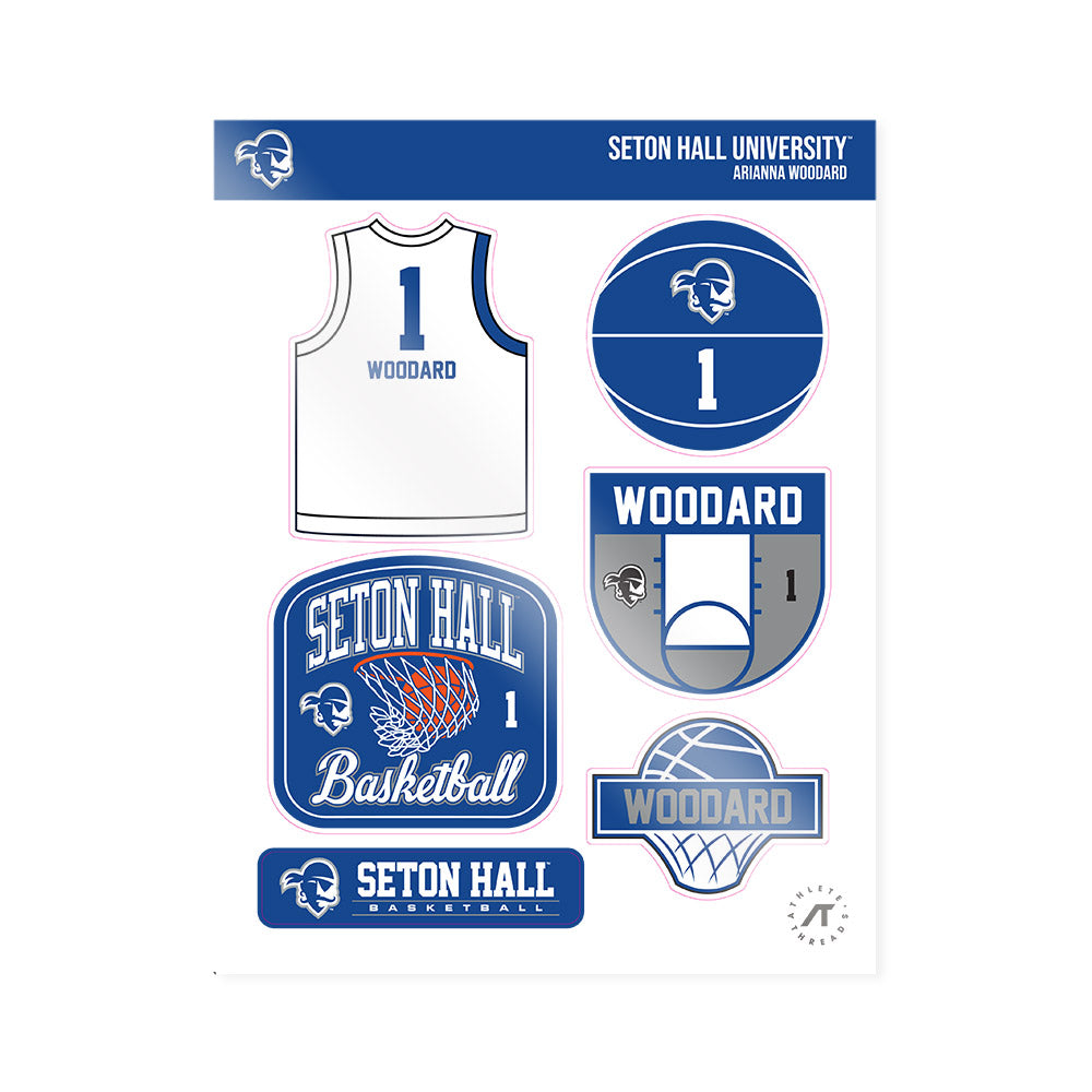 Seton Hall - NCAA Women's Basketball : Arianna Woodard - Sticker Sheet-0