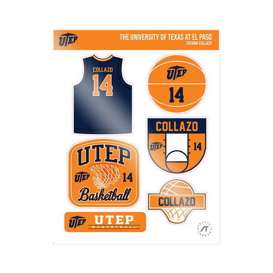 UTEP - NCAA Women's Basketball : Tatiana Collazo - Sticker Sheet-0