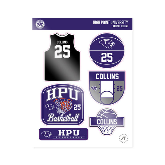 High Point - NCAA Women's Basketball : Aaliyah Collins - Sticker Sheet-0