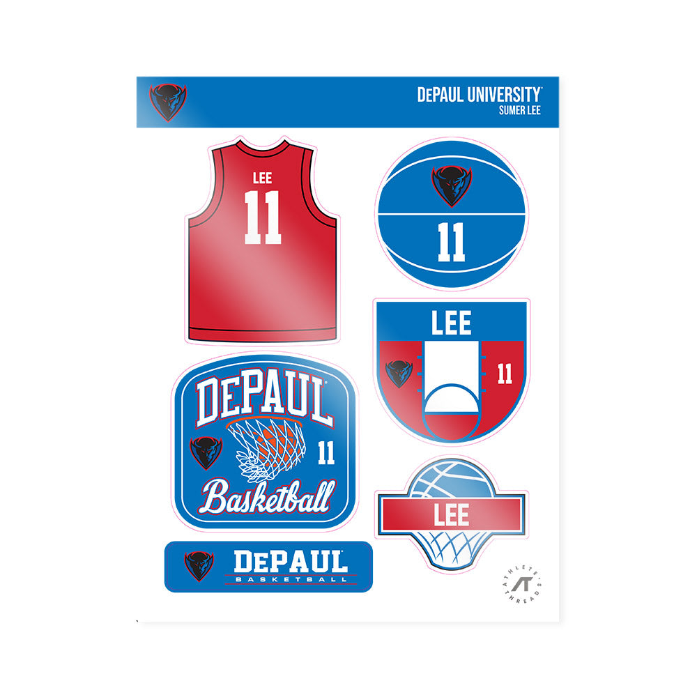 DePaul - NCAA Women's Basketball : Sumer Lee - Sticker Sheet-0