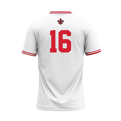 Louisiana - NCAA Baseball : Parker Smith - White Baseball Jersey-1