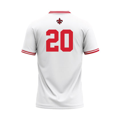 Louisiana - NCAA Baseball : JR Tollett - White Baseball Jersey-1