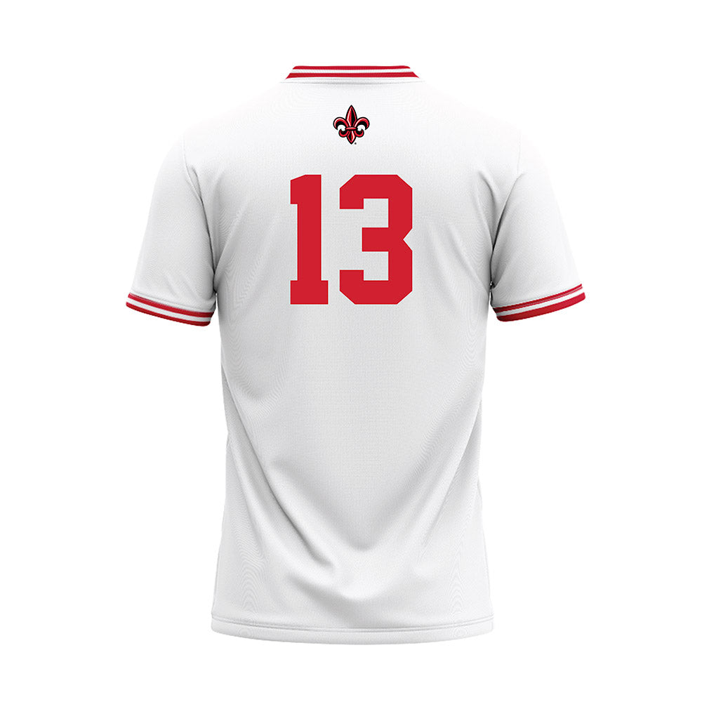 Louisiana - NCAA Baseball : Ahmar Donatto - White Baseball Jersey-1