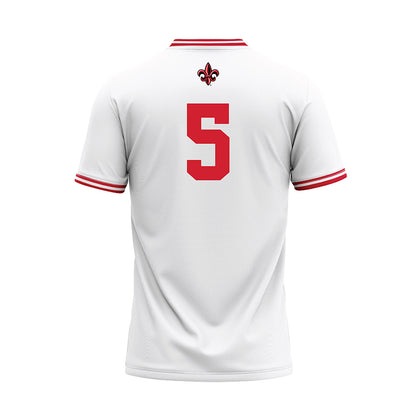 Louisiana - NCAA Baseball : Howard Dobson - White Baseball Jersey-1