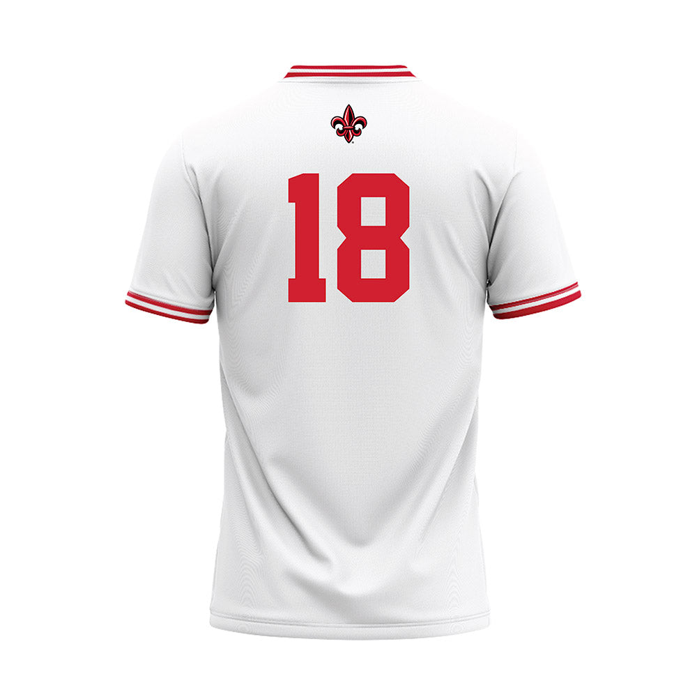 Louisiana - NCAA Baseball : Chase Morgan - White Baseball Jersey-1