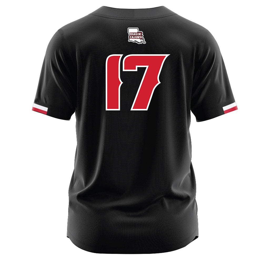 Louisiana - NCAA Softball : Sage Hoover - Black Jersey-1